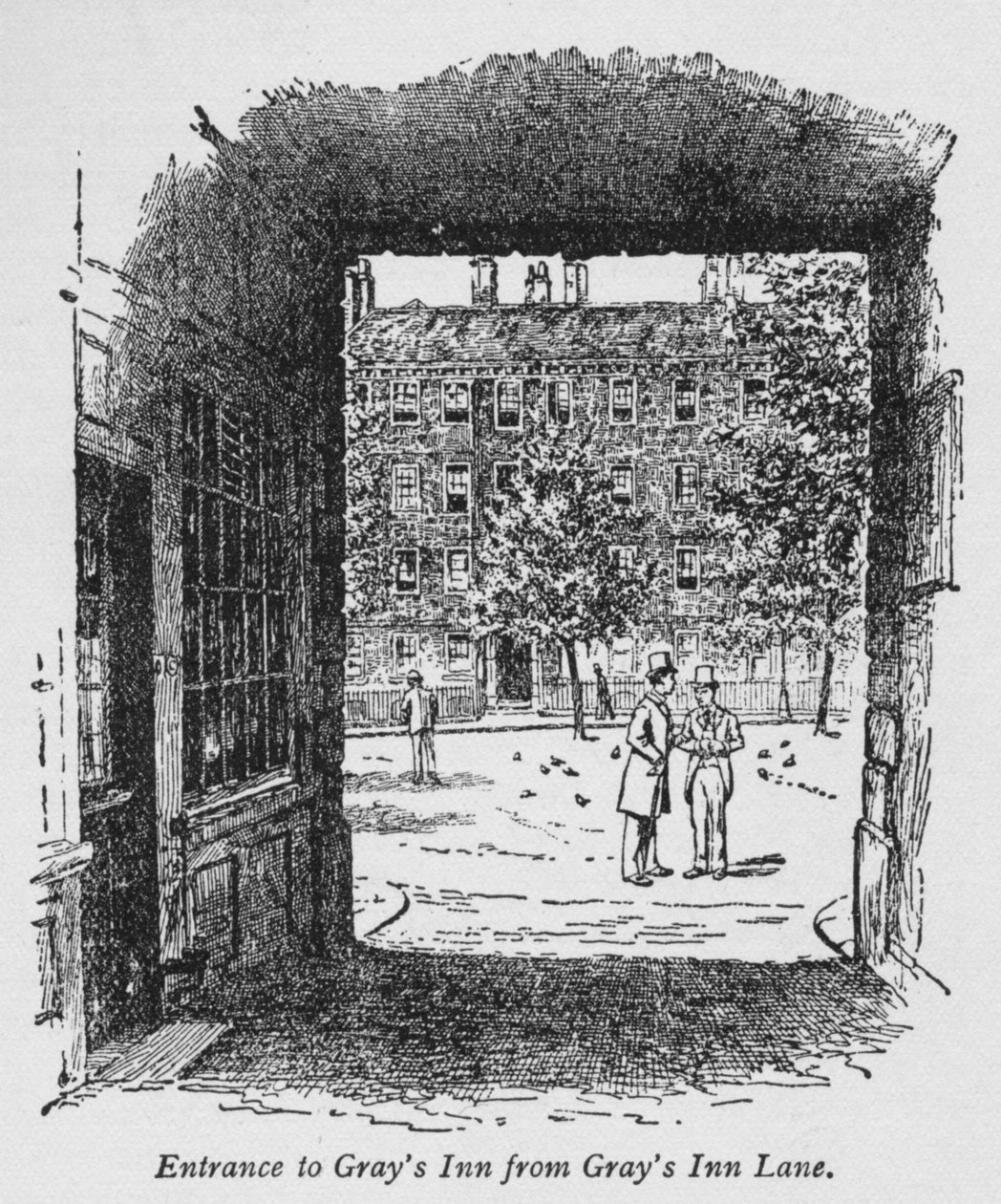 Ingresso a Grays Inn da Grays Inn Lane, c1918 da Unbekannt