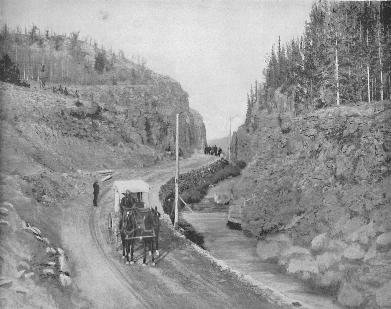 Ingresso al Parco di Yellowstone, c1897 da Unbekannt