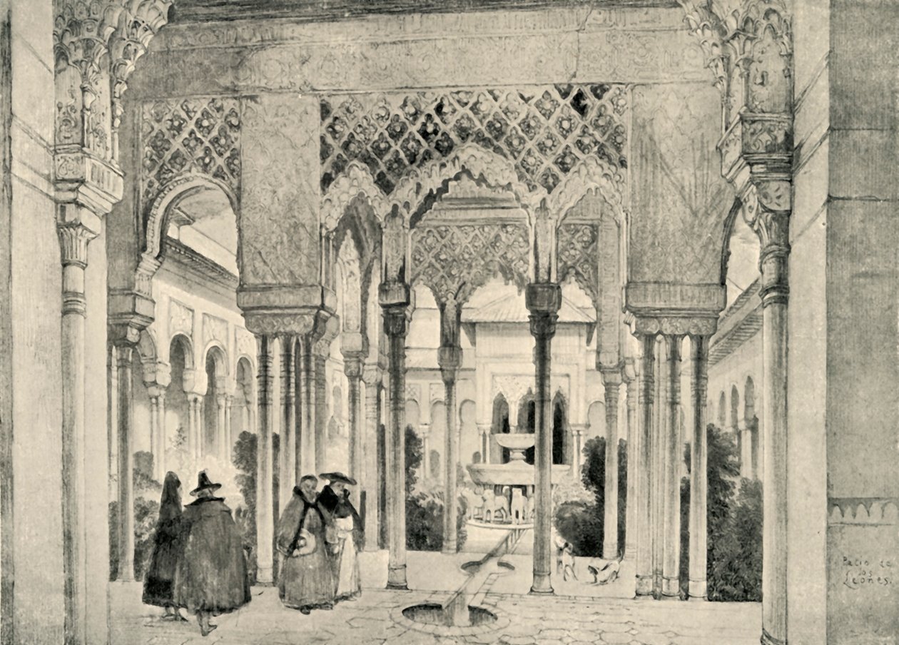 Ingresso al Cortile dei Leoni, c1830, 1907 da Unbekannt