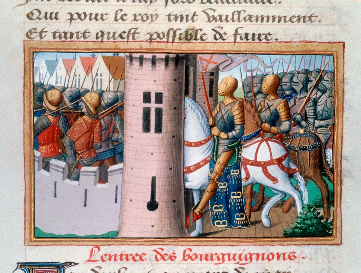 Ingresso dei Borgognoni a Parigi, maggio 1418, 1484 da Unbekannt