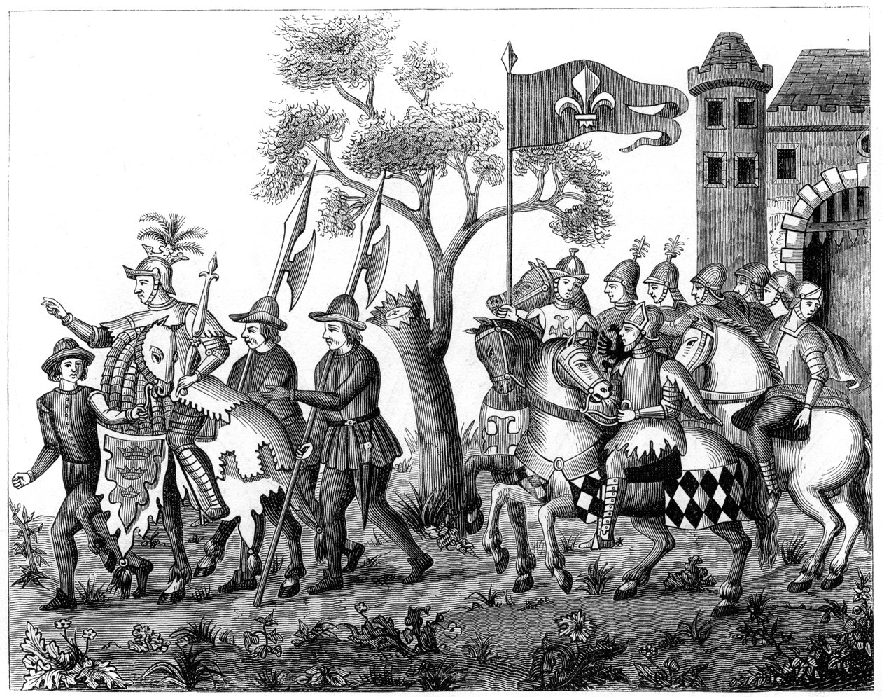 Ingresso del Re di Epinette, XVI secolo 1849 da Unbekannt