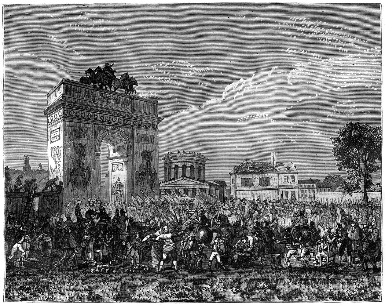 Ingresso della Guardia Nazionale a Parigi, dopo la campagna prussiana, 1807 da Unbekannt