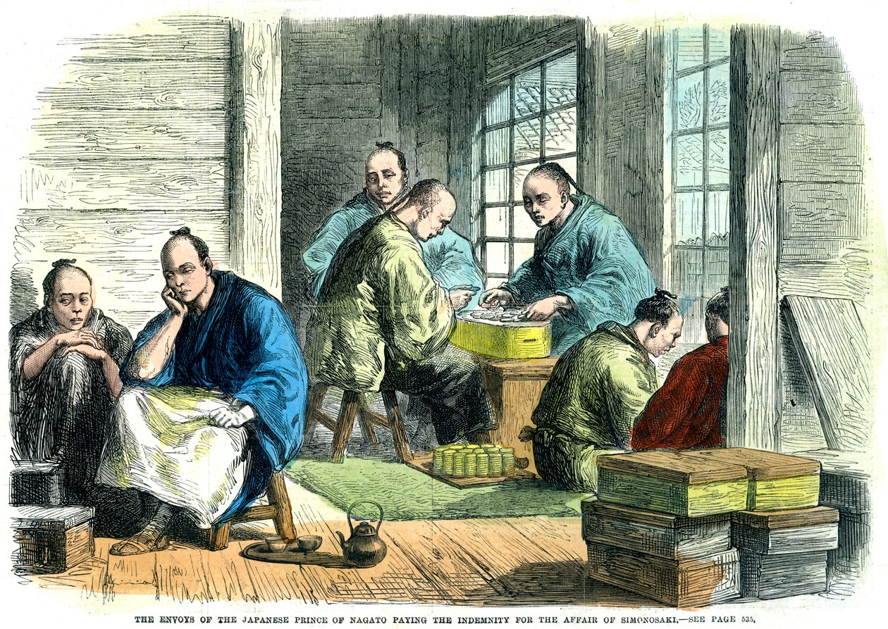 Inviati del principe giapponese di Nagato che pagano l