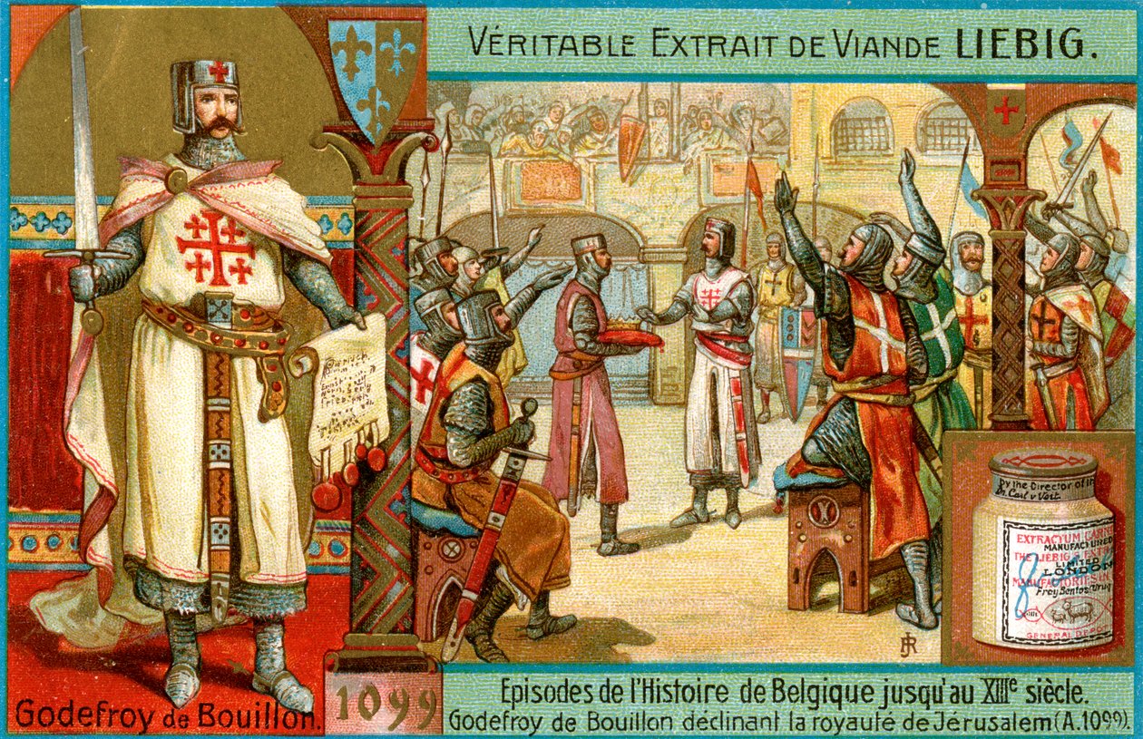 Episodi nella storia del Belgio fino al XIII secolo: Goffredo di Buglione, c1900 da Unbekannt
