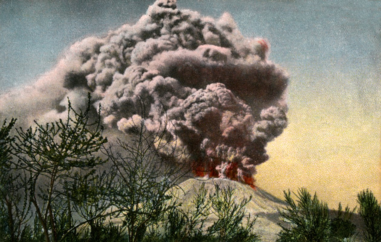 Eruzione del Vesuvio, Italia, aprile 1906 da Unbekannt