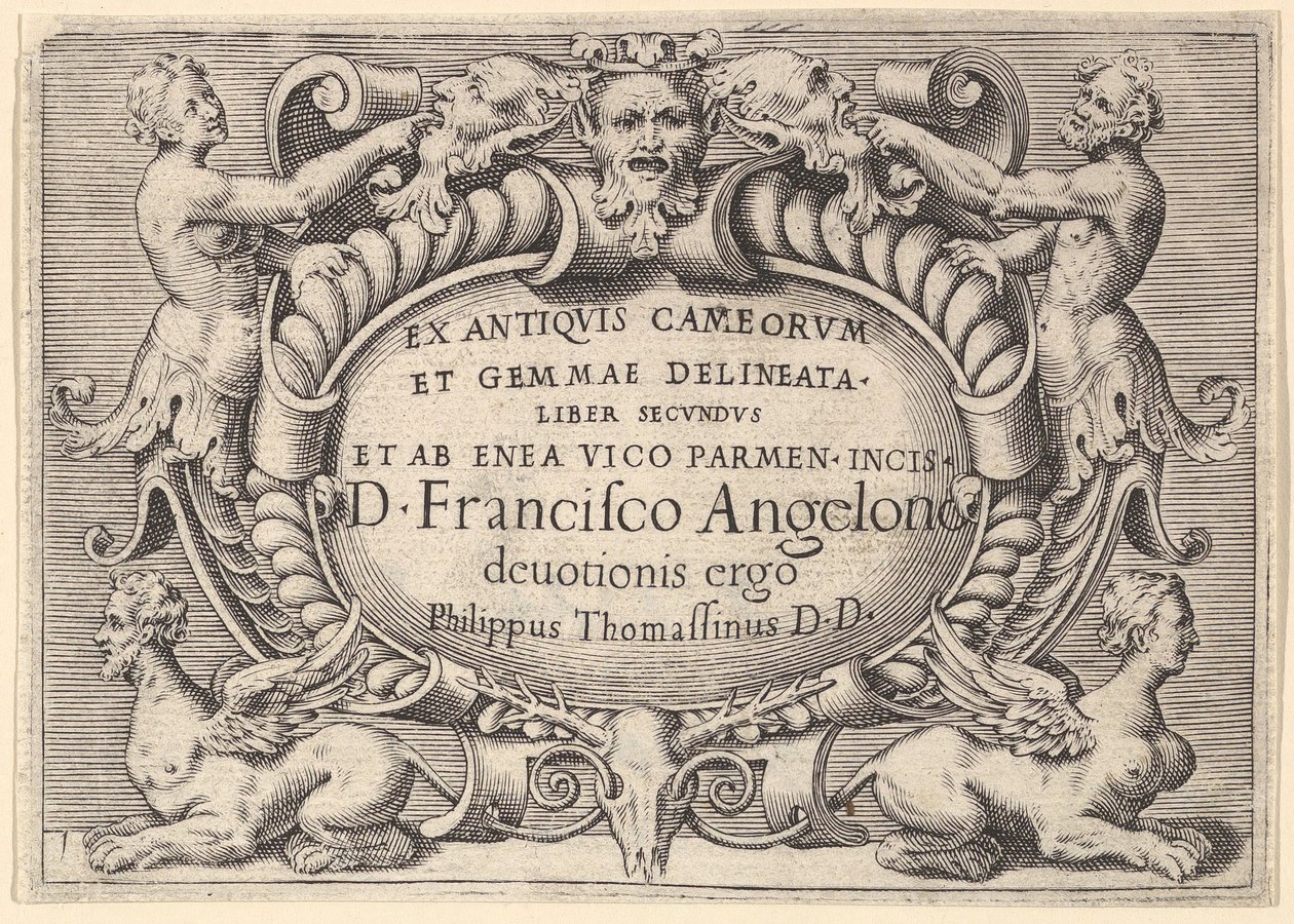 Ex Antiquis Cameorum et Gemmae Delineata Liber Secunduset ab Enea Vic..., pubblicato ca. 1599-1622 da Unbekannt