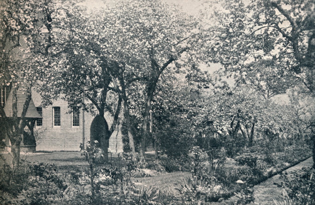 Esempio di giardino frutteto, originariamente progettato da William Morris da Unbekannt