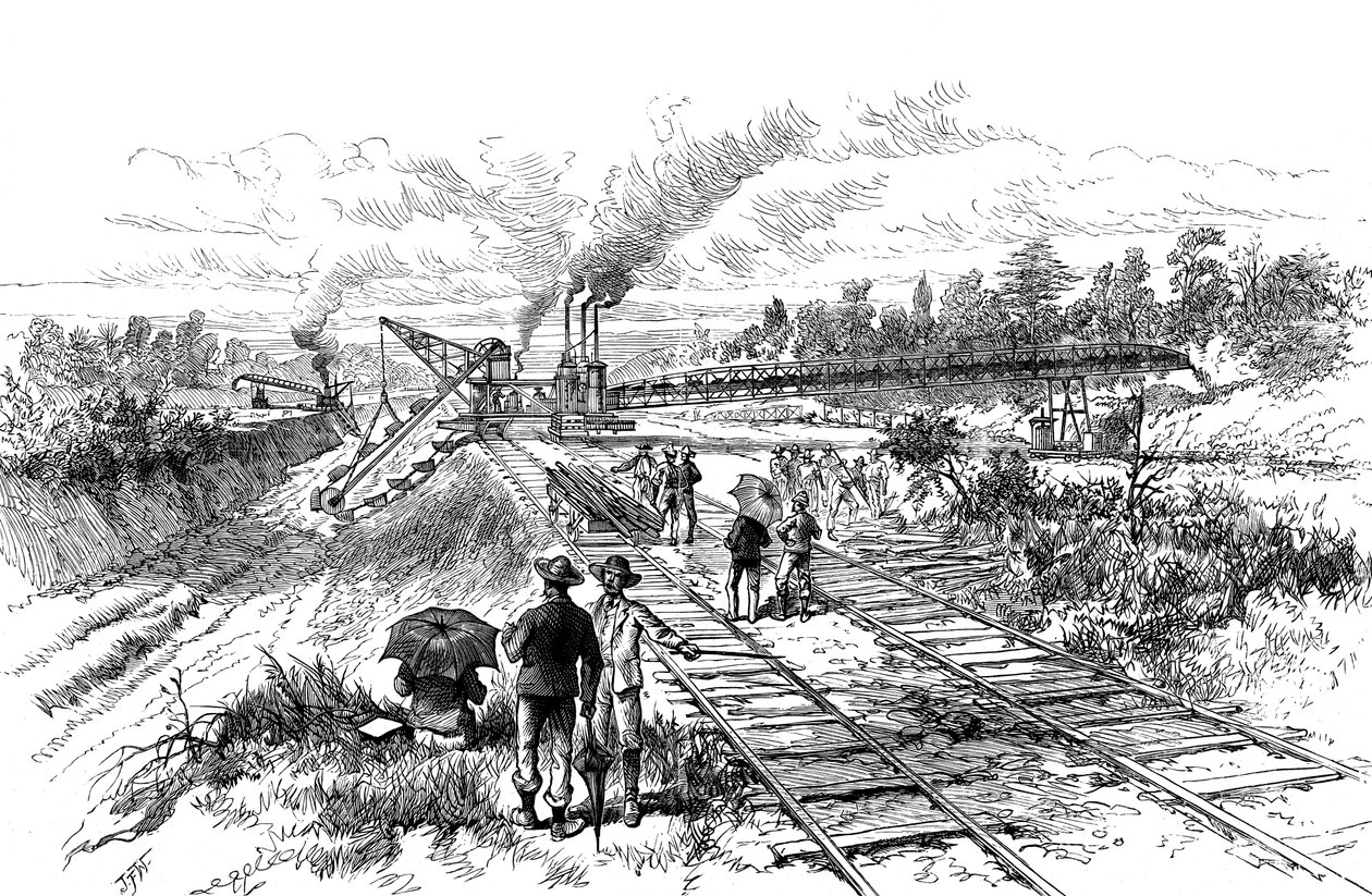 Scavi del Canale di Panama, 1888 da Unbekannt