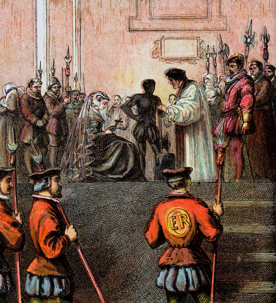 Esecuzione di Maria, Regina di Scozia, 1587 da Unbekannt