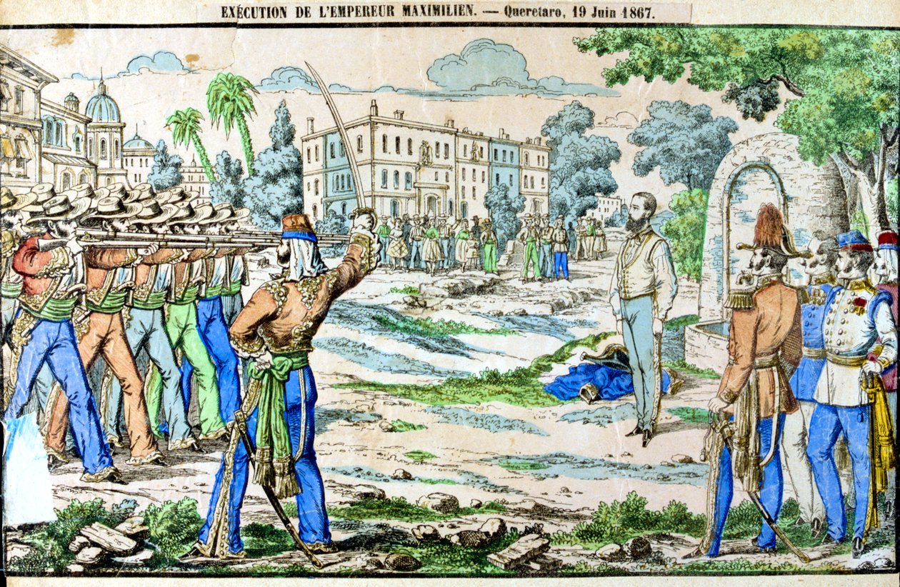 Esecuzione di Massimiliano, Imperatore del Messico, 19 giugno 1867 da Unbekannt