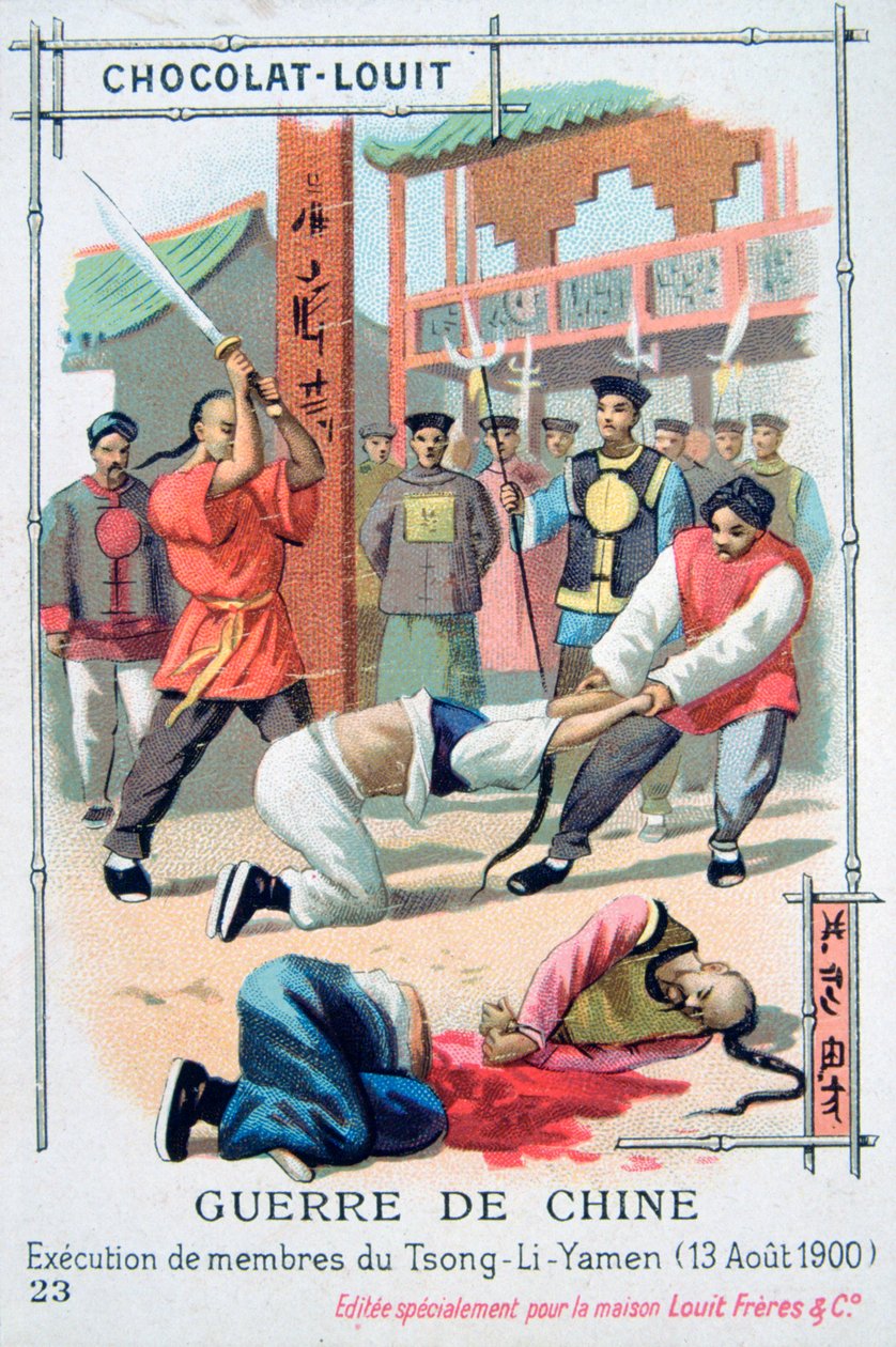Esecuzione dei membri del Tsong-Li-Yamen, Cina, Ribellione dei Boxer, 13 agosto 1900 da Unbekannt
