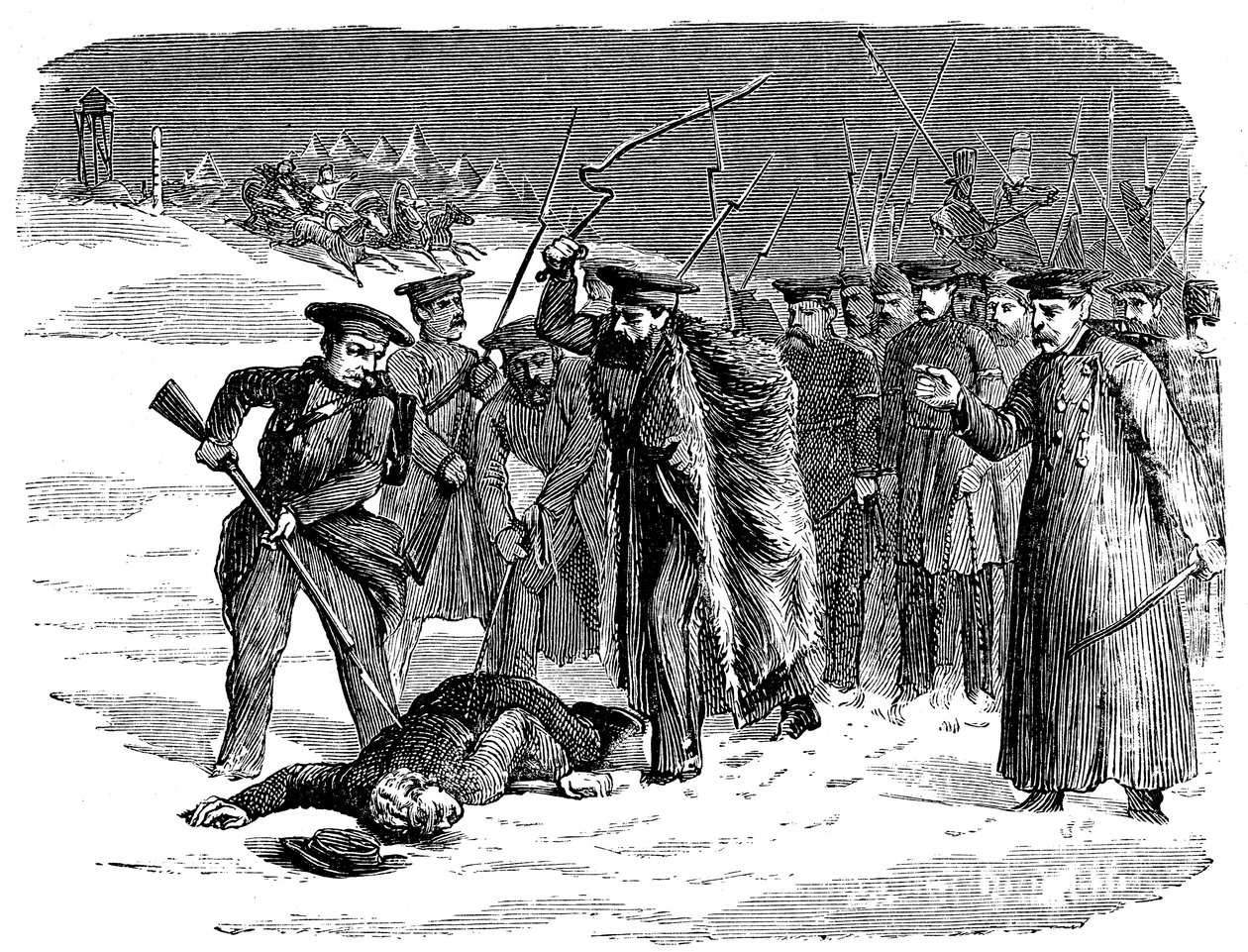 Prigioniero russo esiliato disciplinato, 1874 da Unbekannt