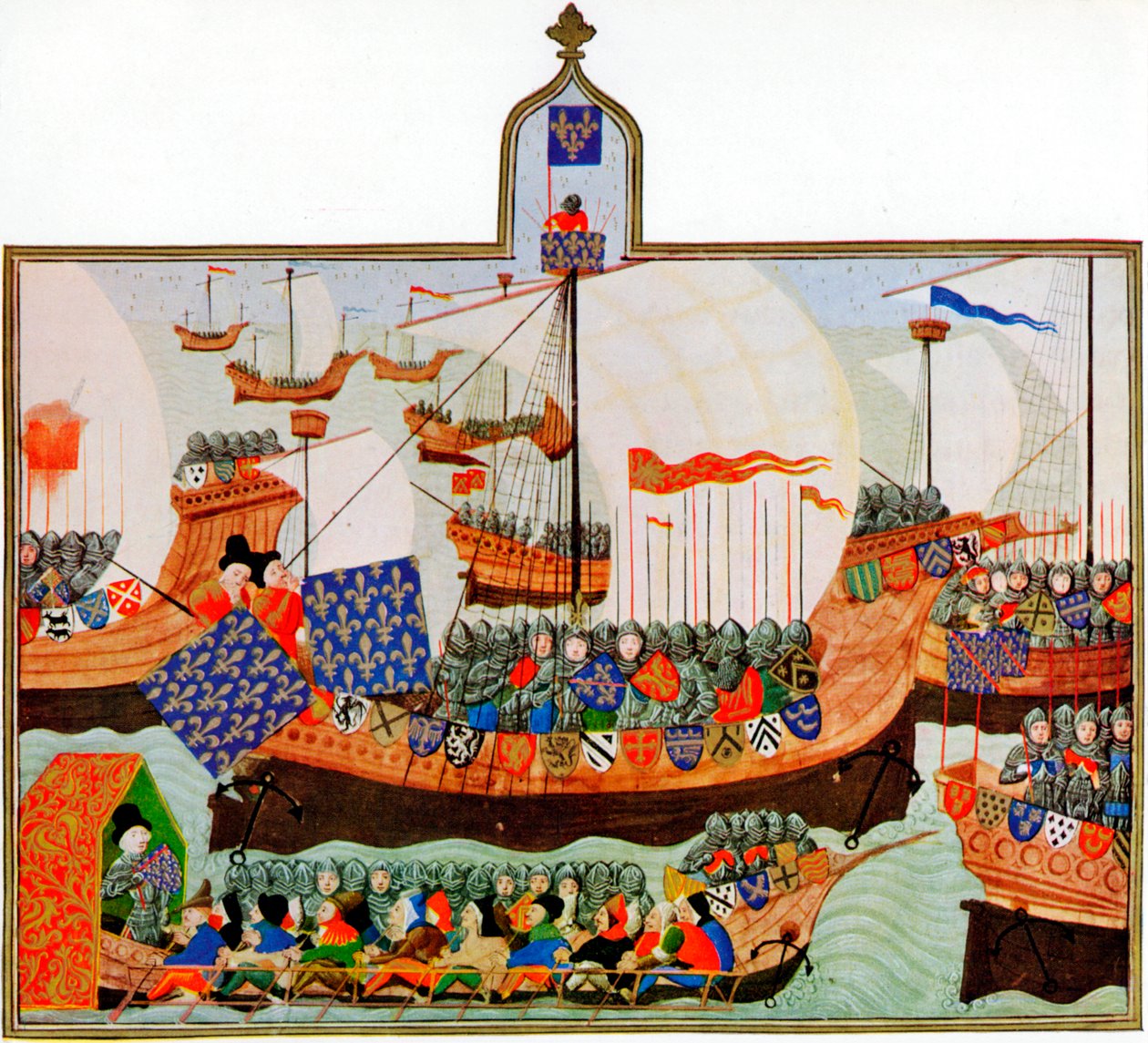 Spedizione per affrontare i corsari africani, 1390 da Unbekannt