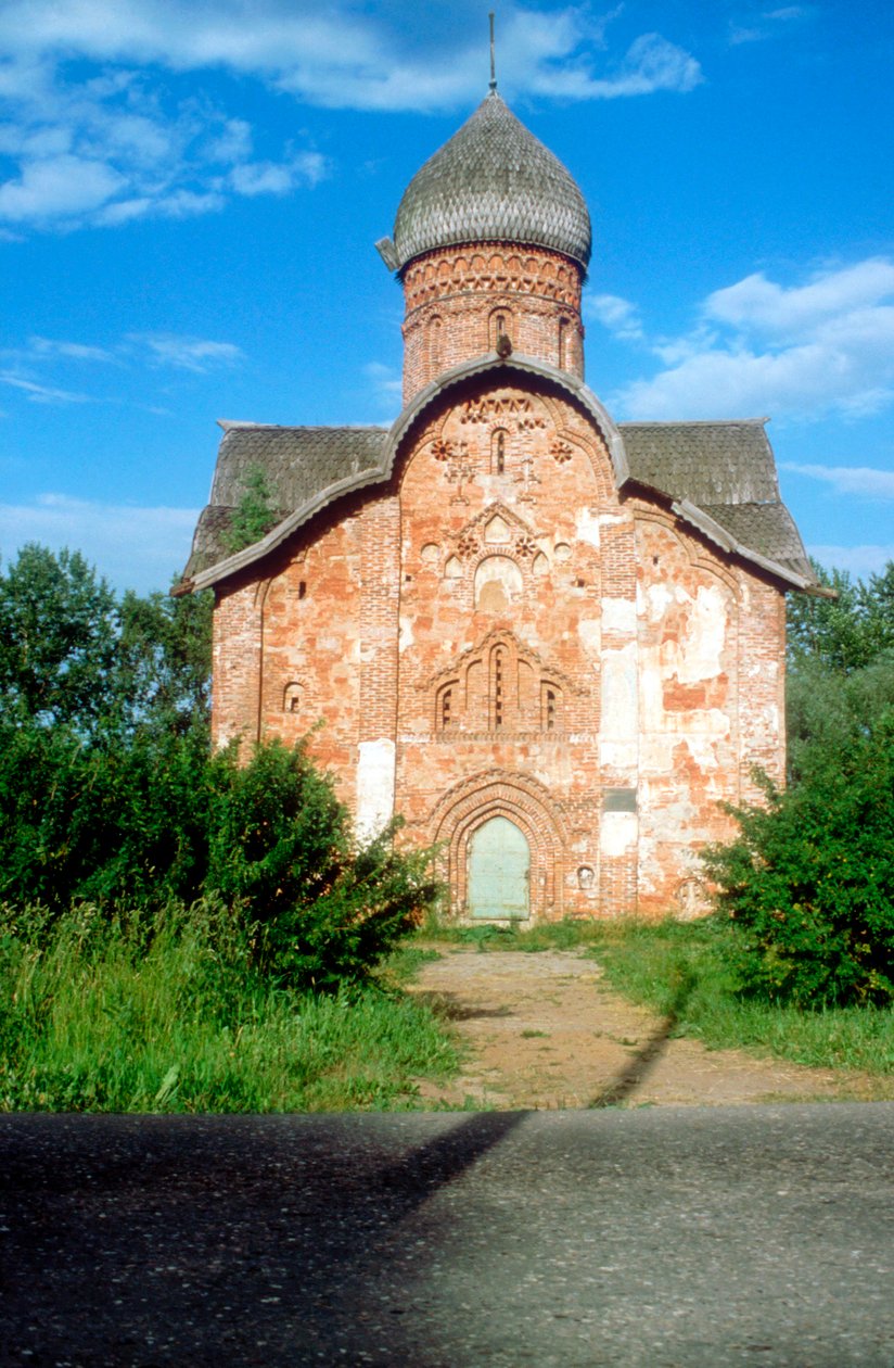 Esterno di una chiesa, Novgorod, Russia da Unbekannt