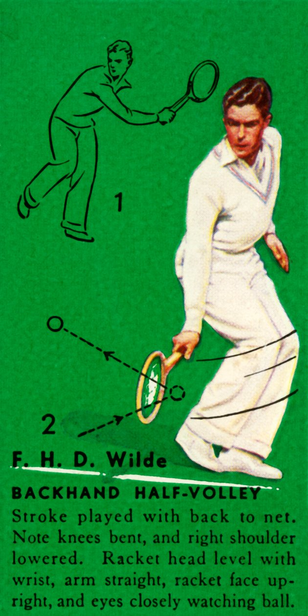 F. H. D. Wilde - Backhand Half-Volley, c1935 da Unbekannt