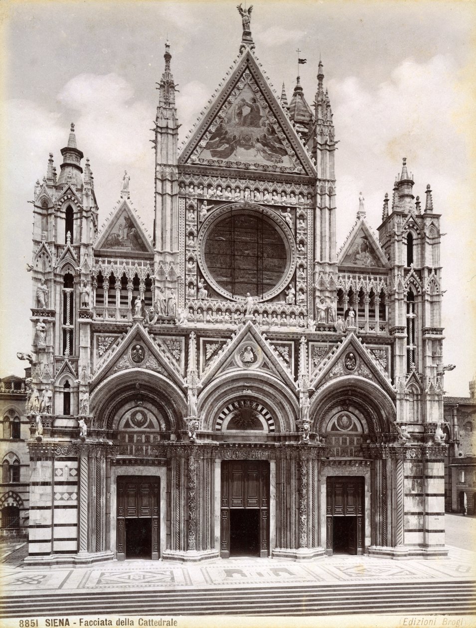 Facciata del Duomo di Siena, Italia da Unbekannt