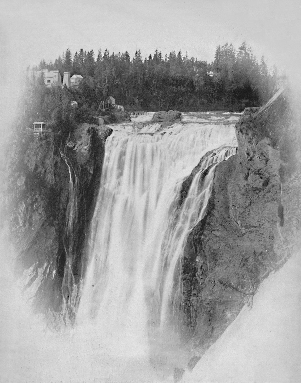 Cascate di Montmorency, Quebec, c1897 da Unbekannt