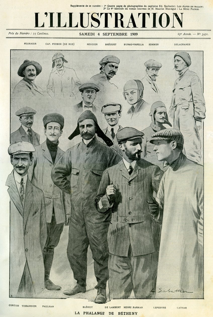 Famosi aviatori, copertina di L