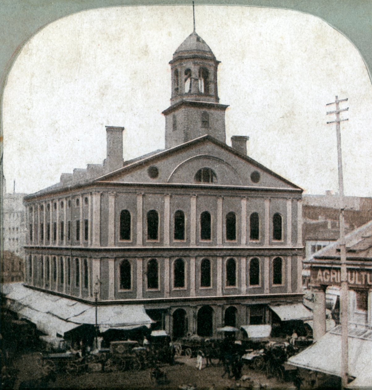 Faneuil Hall, Boston, Massachusetts, USA, fine XIX secolo da Unbekannt