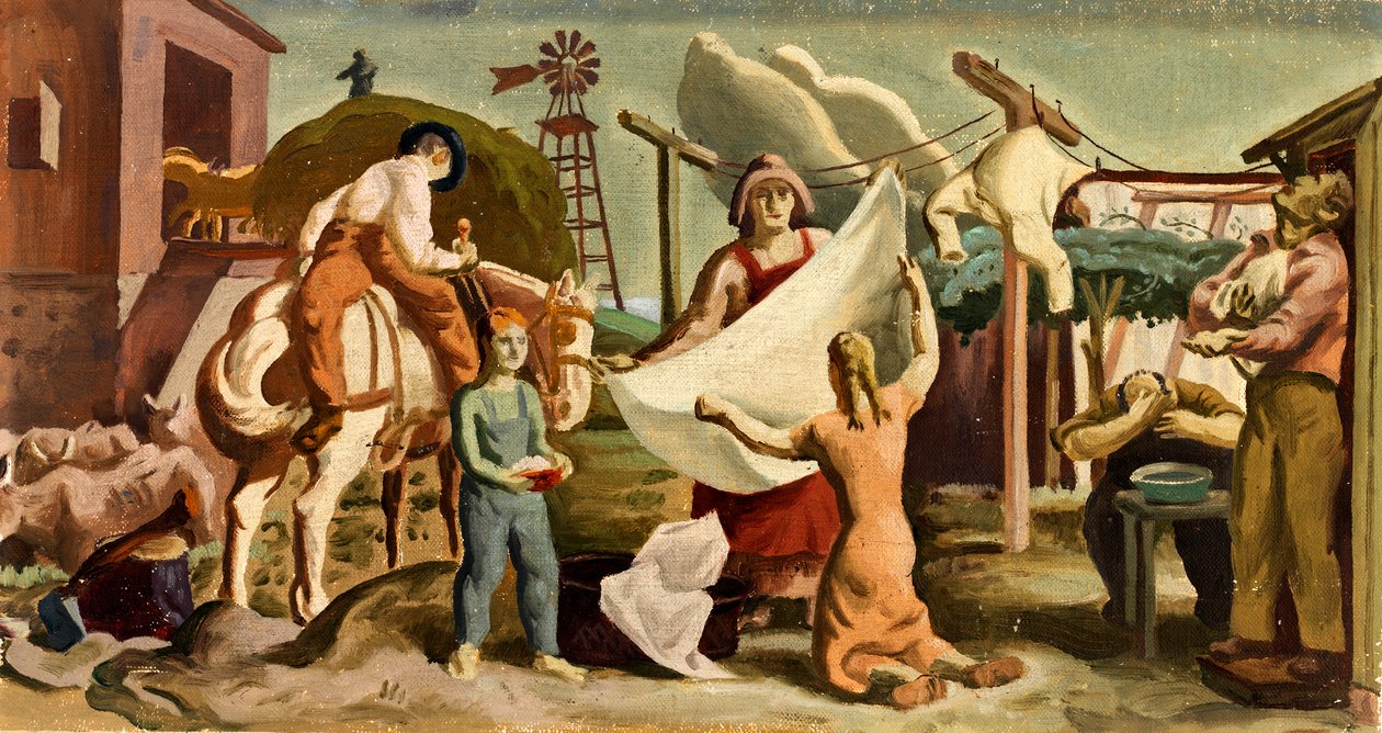 Studio murale della vita contadina da Unbekannt
