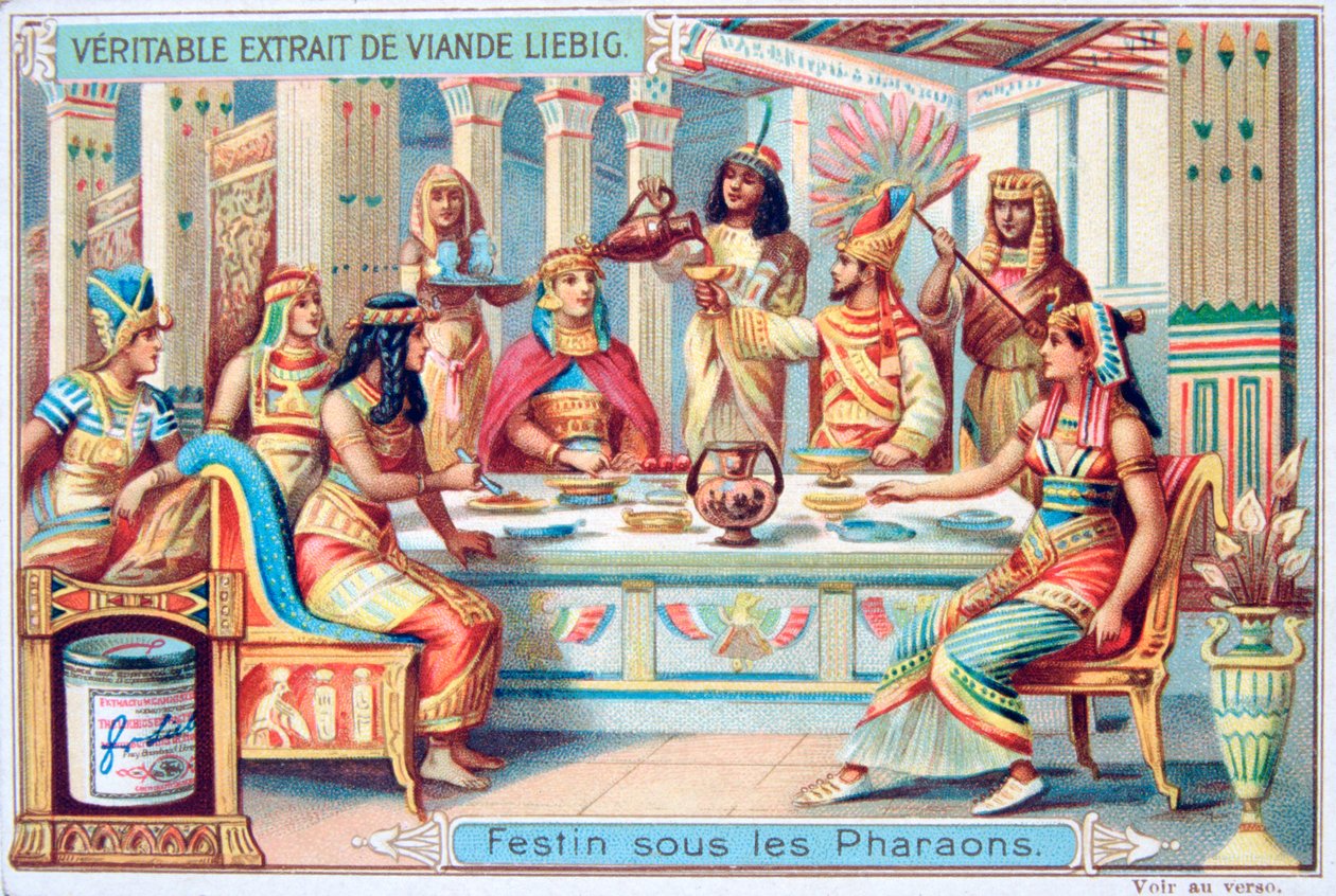 Festa al tempo dei faraoni, Antico Egitto, c. 1900 da Unbekannt