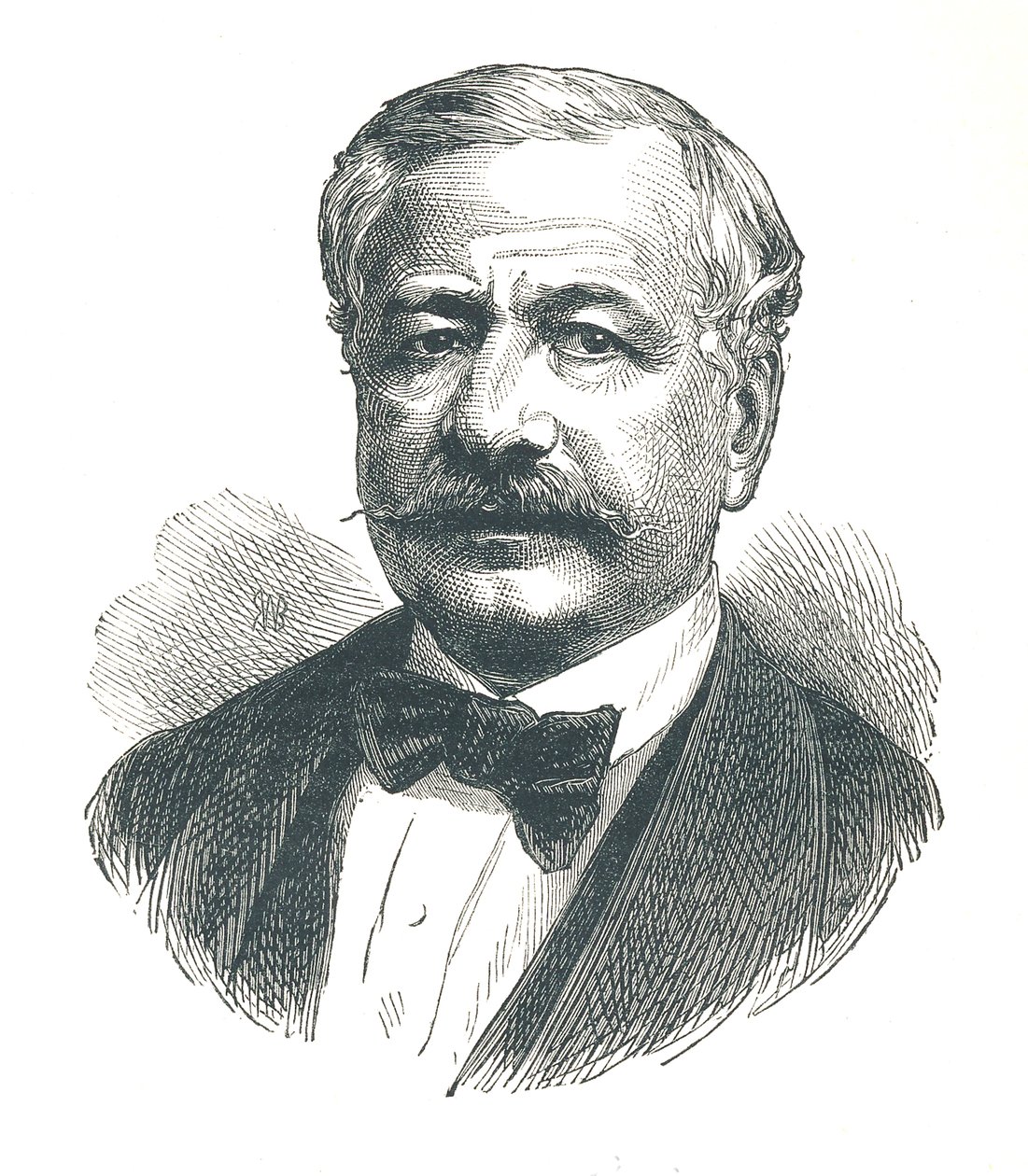 Ferdinand de Lesseps, diplomatico francese e sviluppatore del Canale di Suez, 1893 da Unbekannt