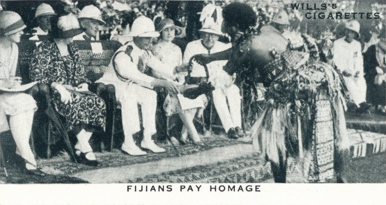 Gli omaggi dei Fijiani, 1927 1937 da Unbekannt