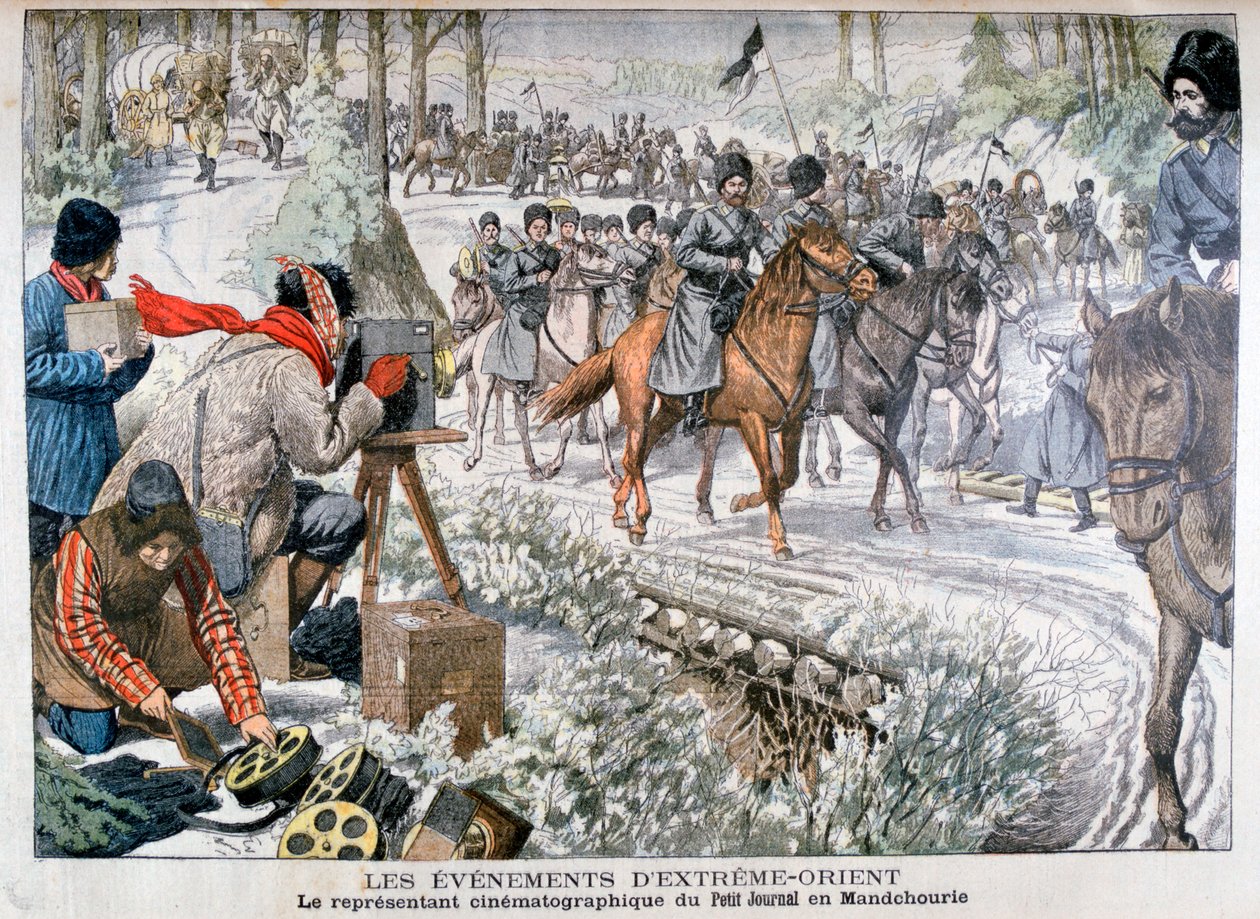 Riprese in Manciuria durante la guerra russo-giapponese, 1904 da Unbekannt