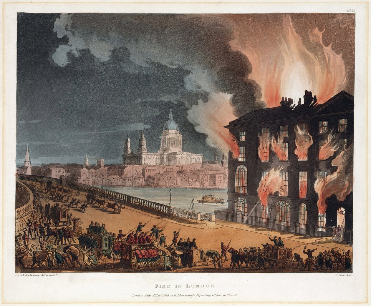 Incendio a Londra da Unbekannt