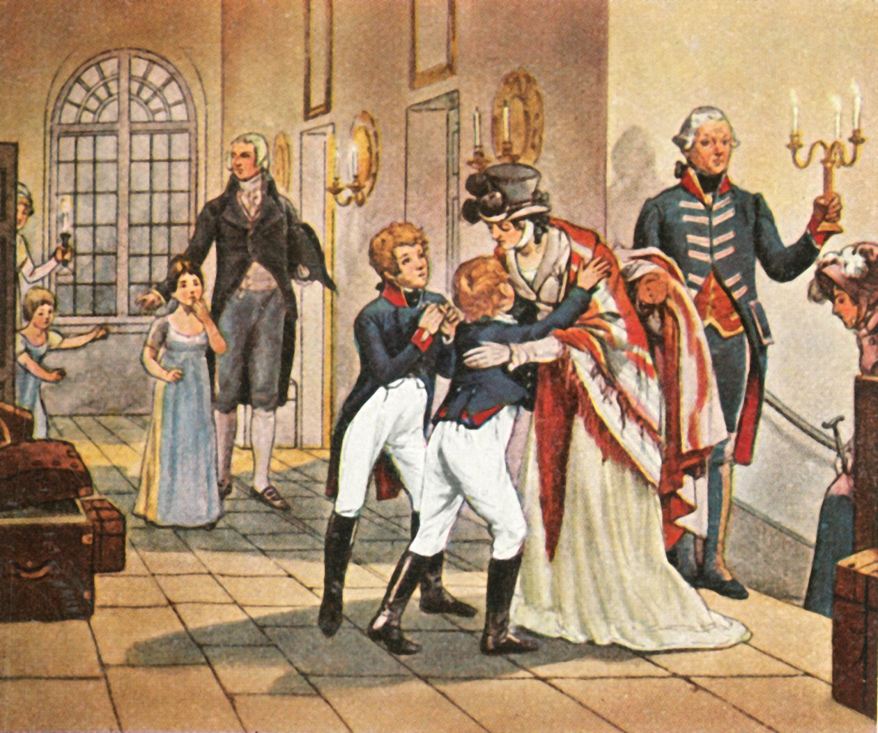 Primo incontro della Regina Luisa e dei suoi figli dopo la battaglia di Jena, 18 ottobre 1806 da Unbekannt