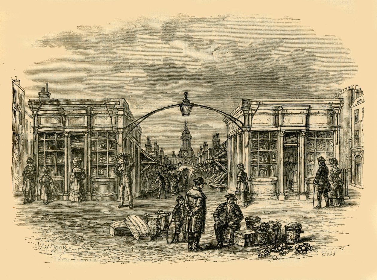 Mercato della flotta, c1872 da Unbekannt