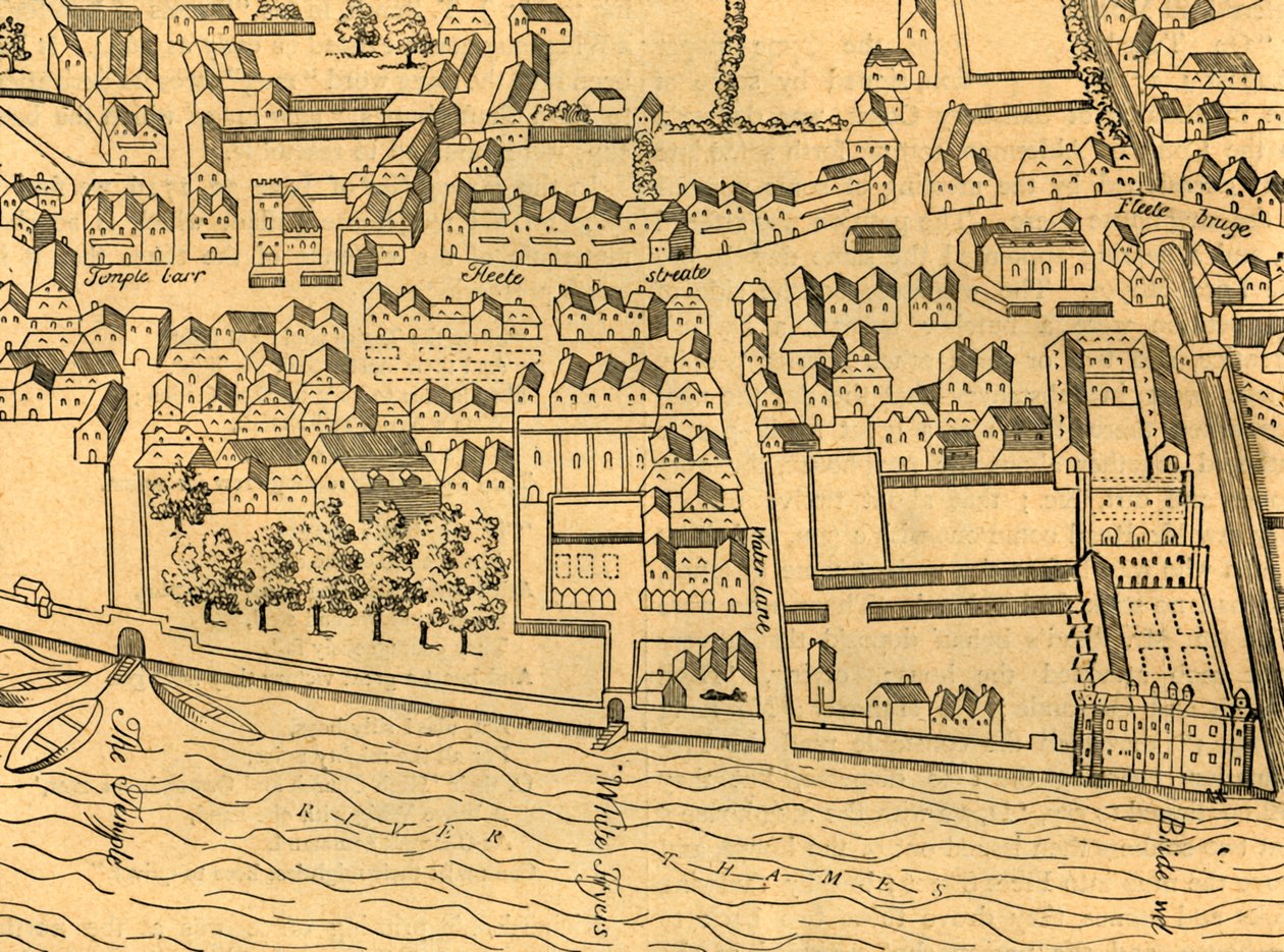 Fleet Street, Il Tempio, ecc., 1897 da Unbekannt