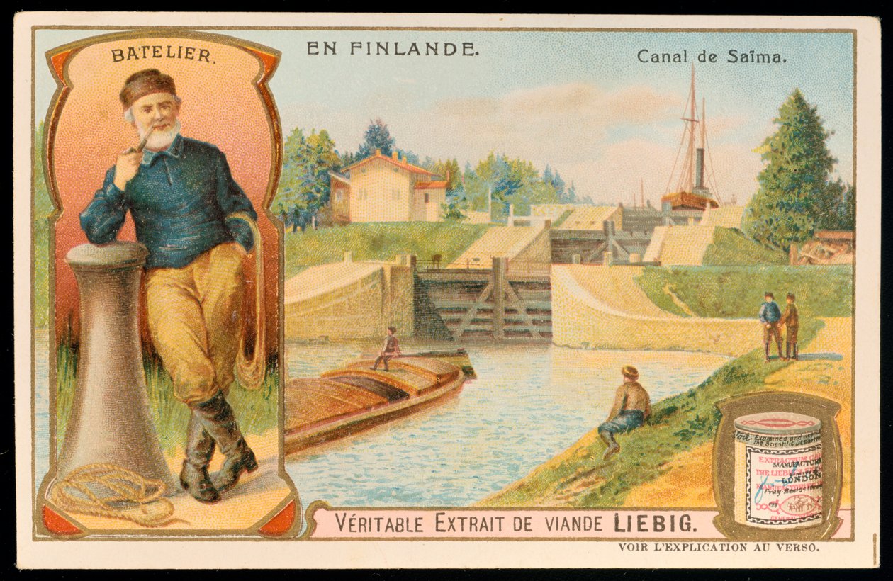 Serie di chiuse sul canale di Saima, Finlandia, c1900 da Unbekannt