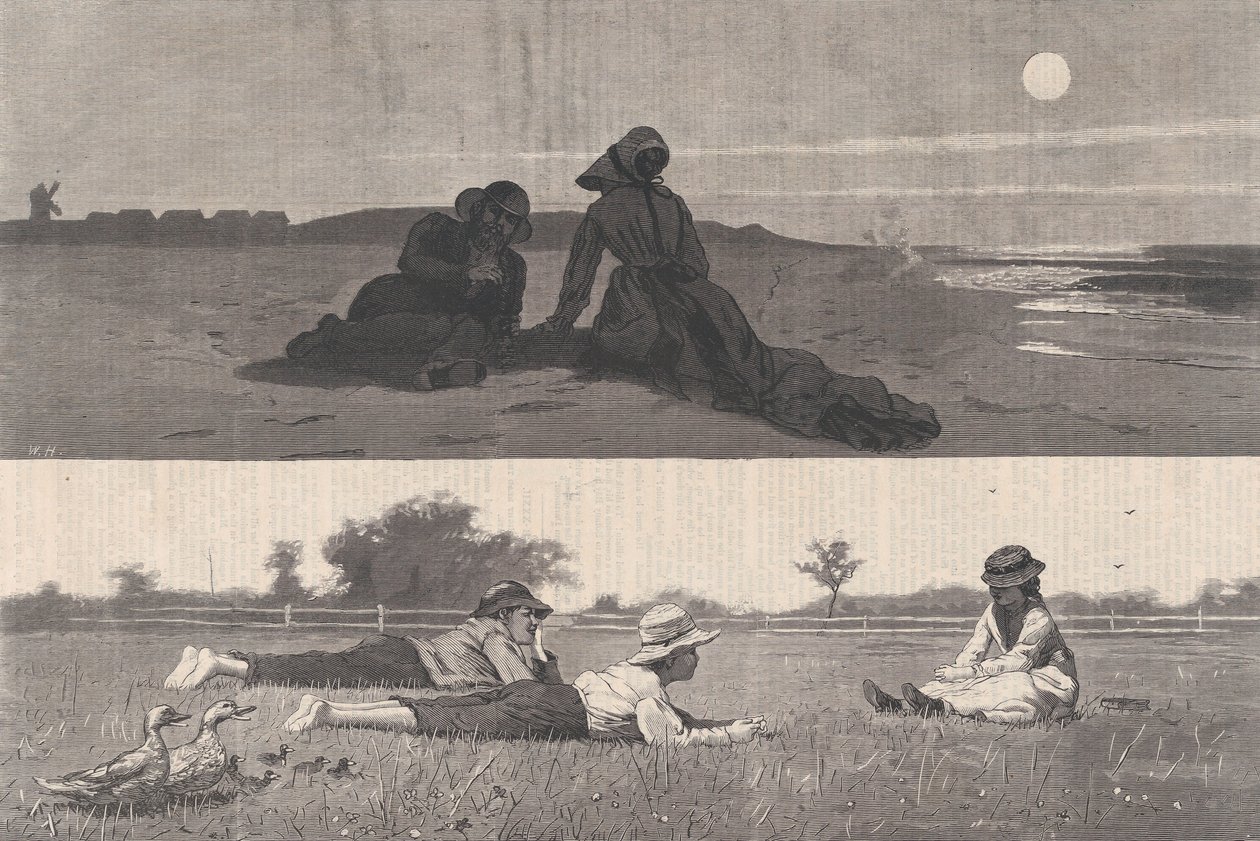 Flirtare sulla riva del mare e sul prato Harper