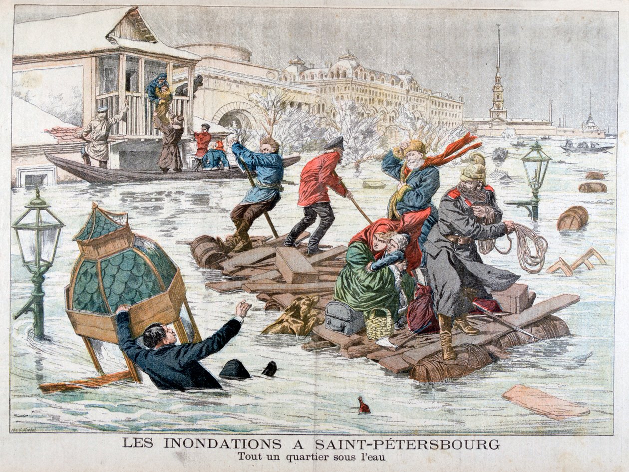 Inondazioni a San Pietroburgo, Russia, 1903 da Unbekannt