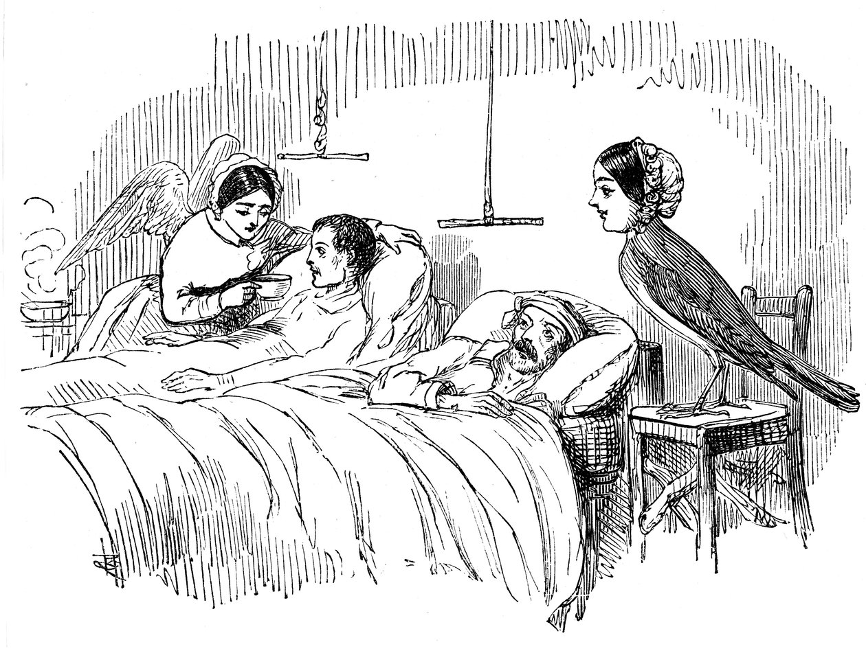 Florence Nightingale che osserva un
