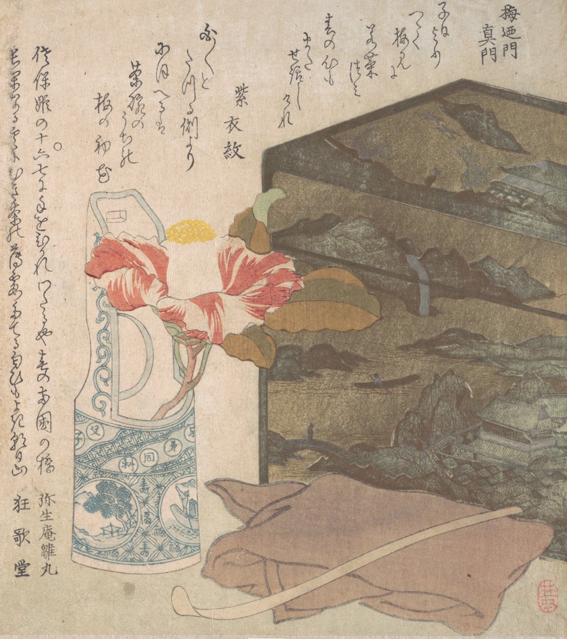 Vaso di Fiori e Scatola di Lacca, XVIII-XIX secolo da Unbekannt