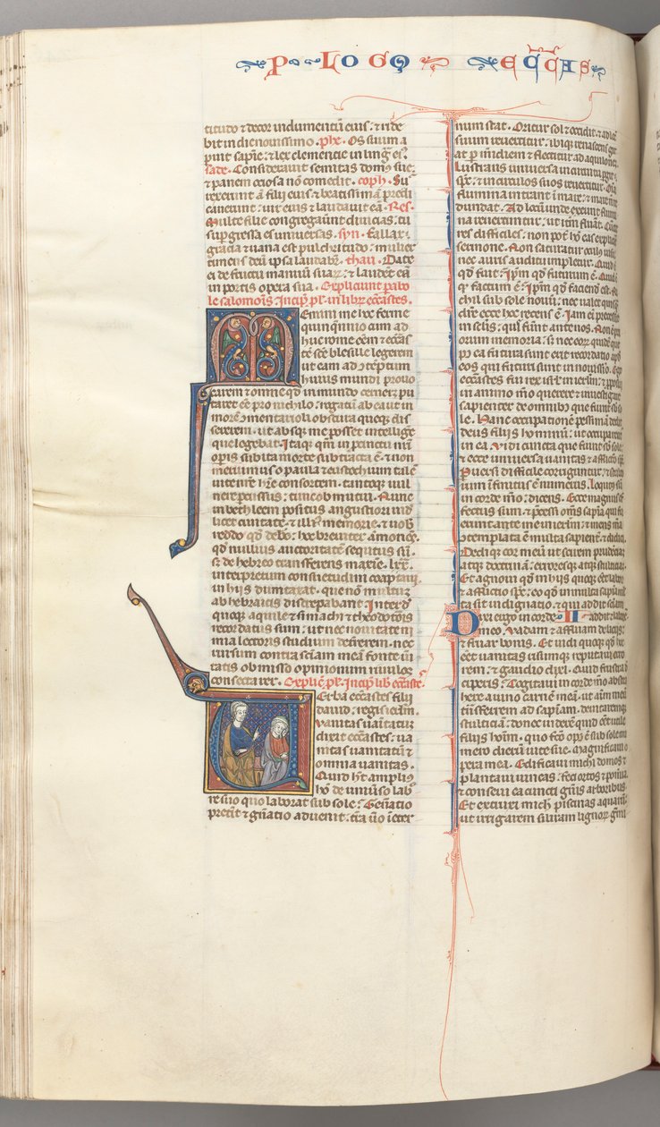 Fol. 247v, Ecclesiaste, iniziale istoriata V, Salomone che insegna, c. 1275-1300 da Unbekannt