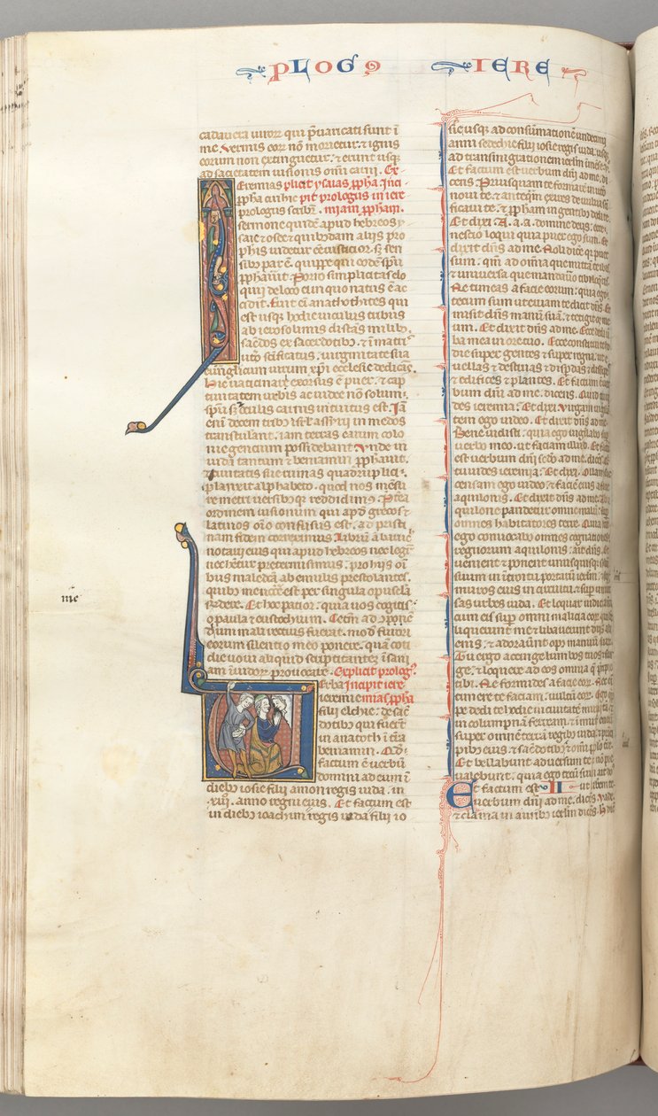Fol. 292v, Geremia, iniziale istoriata V, la lapidazione di Geremia, c. 1275-1300 da Unbekannt