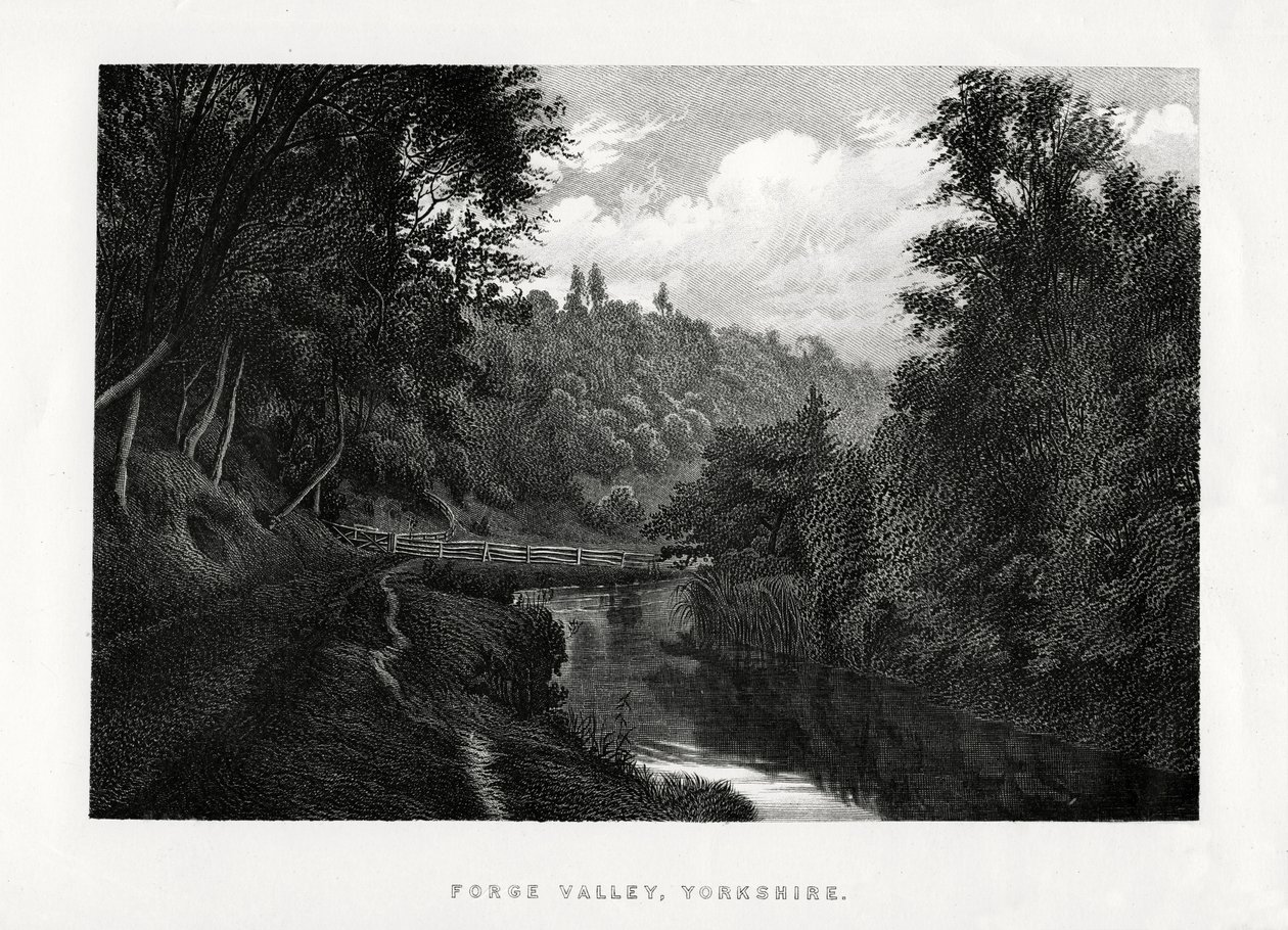 Valle di Forge, Yorkshire, 1896 da Unbekannt