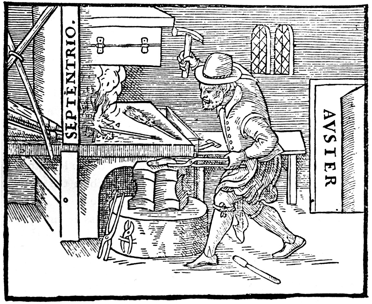 Forgiatura di un magnete, 1600 da Unbekannt