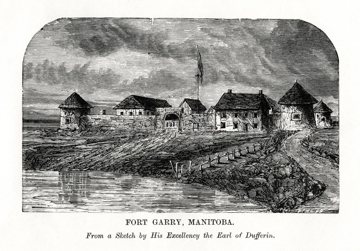 Fort Garry, Manitoba, Canada, fine XIX secolo da Unbekannt