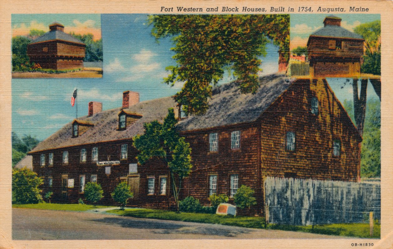 Fort Western e Block Houses, Augusta, Maine da Unbekannt