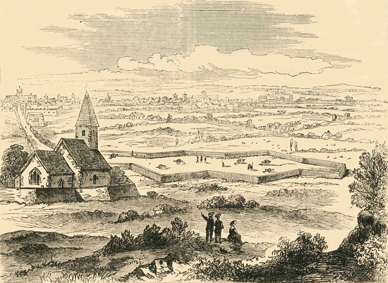 Fortificazioni di Old St. Pancras, c1876 da Unbekannt