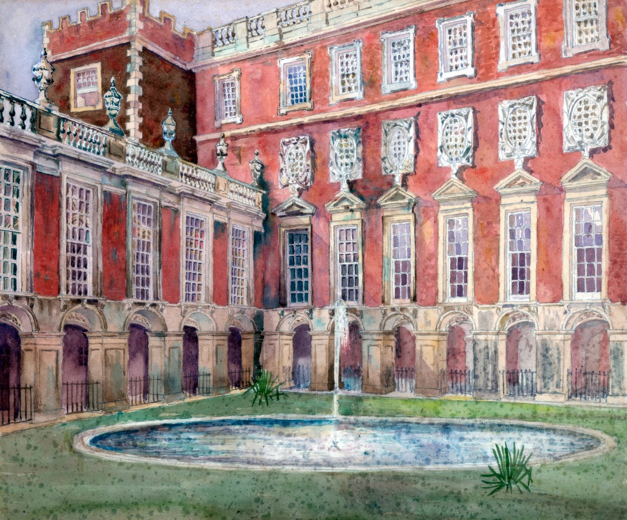 Fontana al Palazzo di Hampton Court da Unbekannt