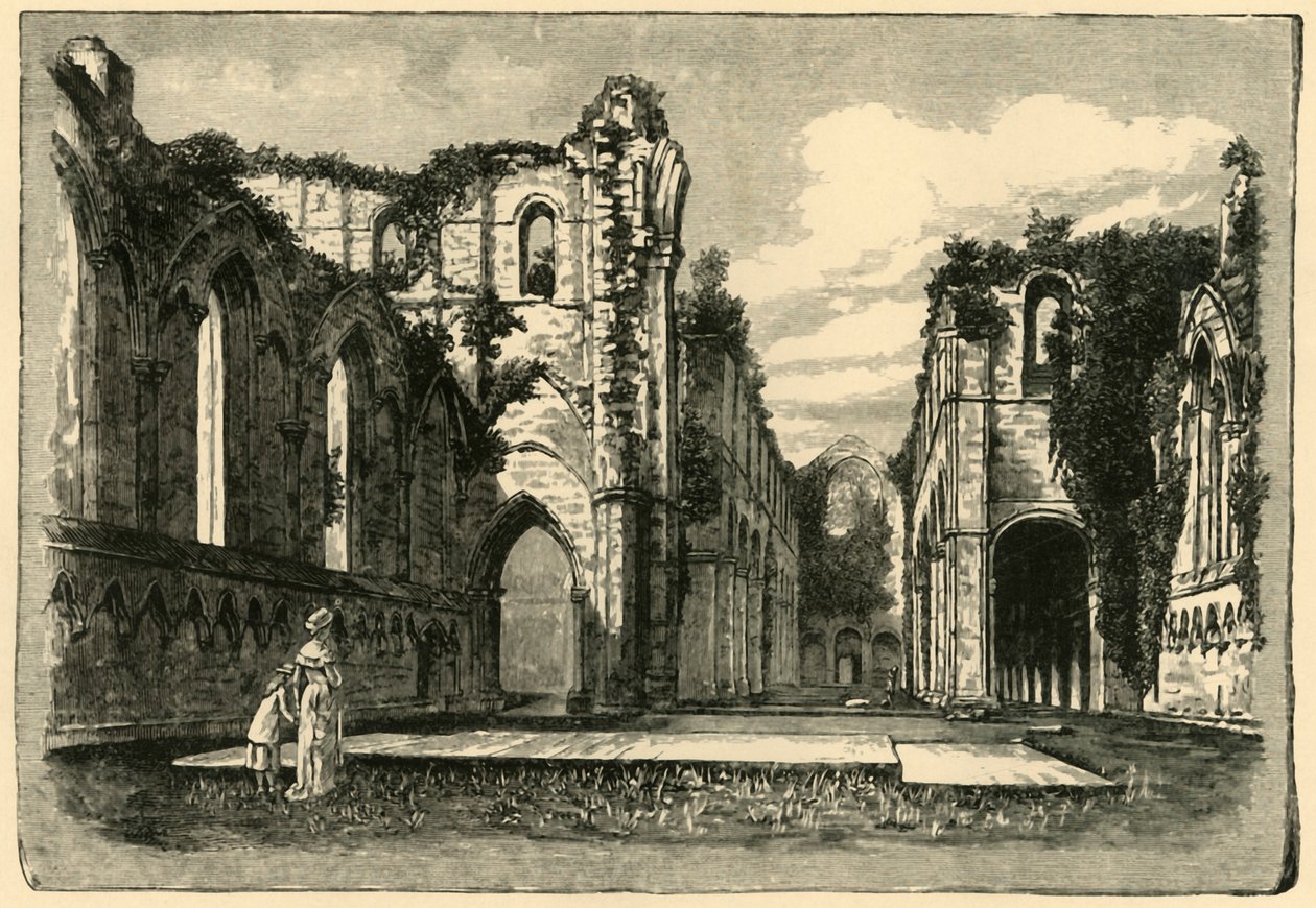 Abbazia di Fountains, 1898 da Unbekannt