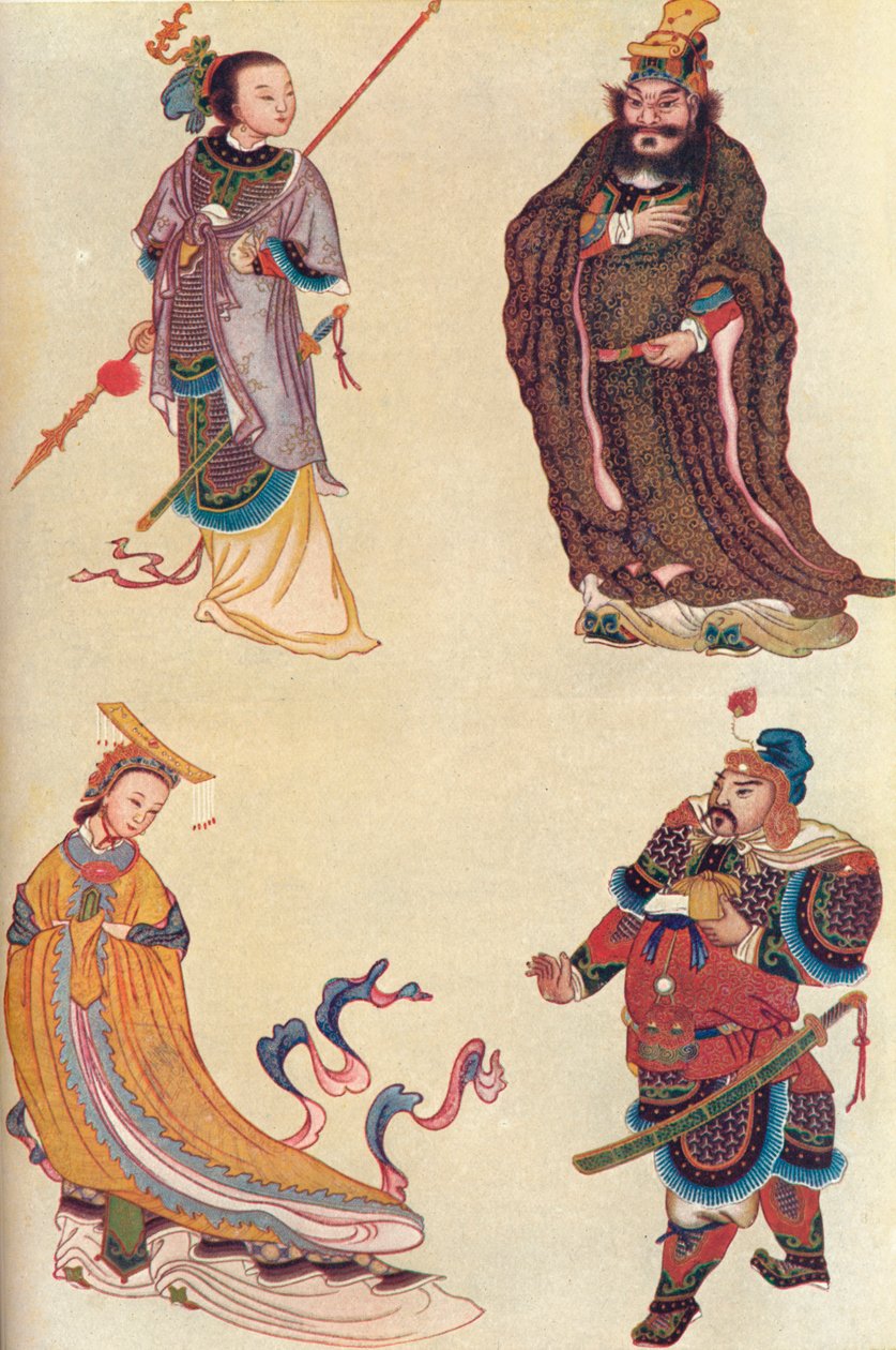 Quattro figure famose nella storia cinese, 1907 da Unbekannt