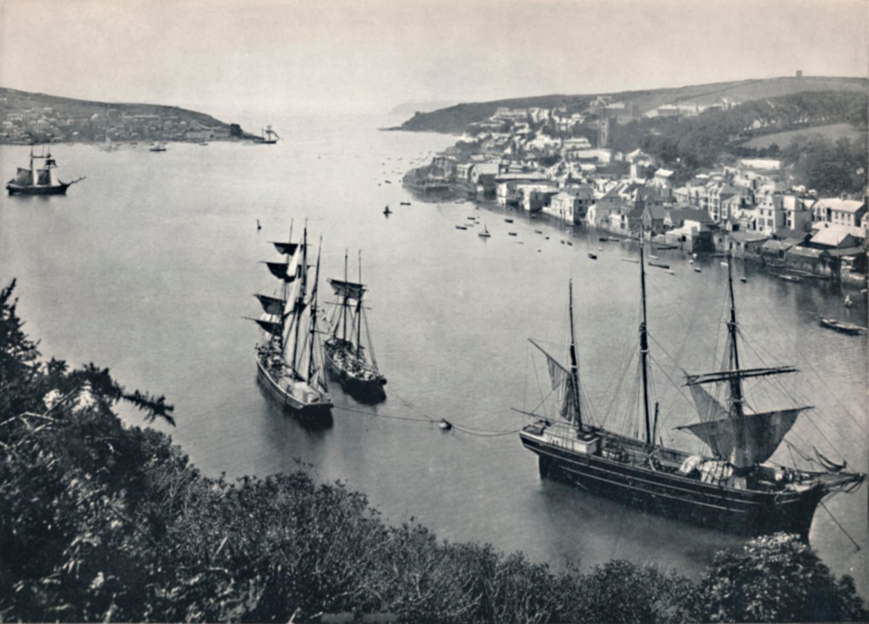 Fowey - Ingresso al porto, 1895 da Unbekannt
