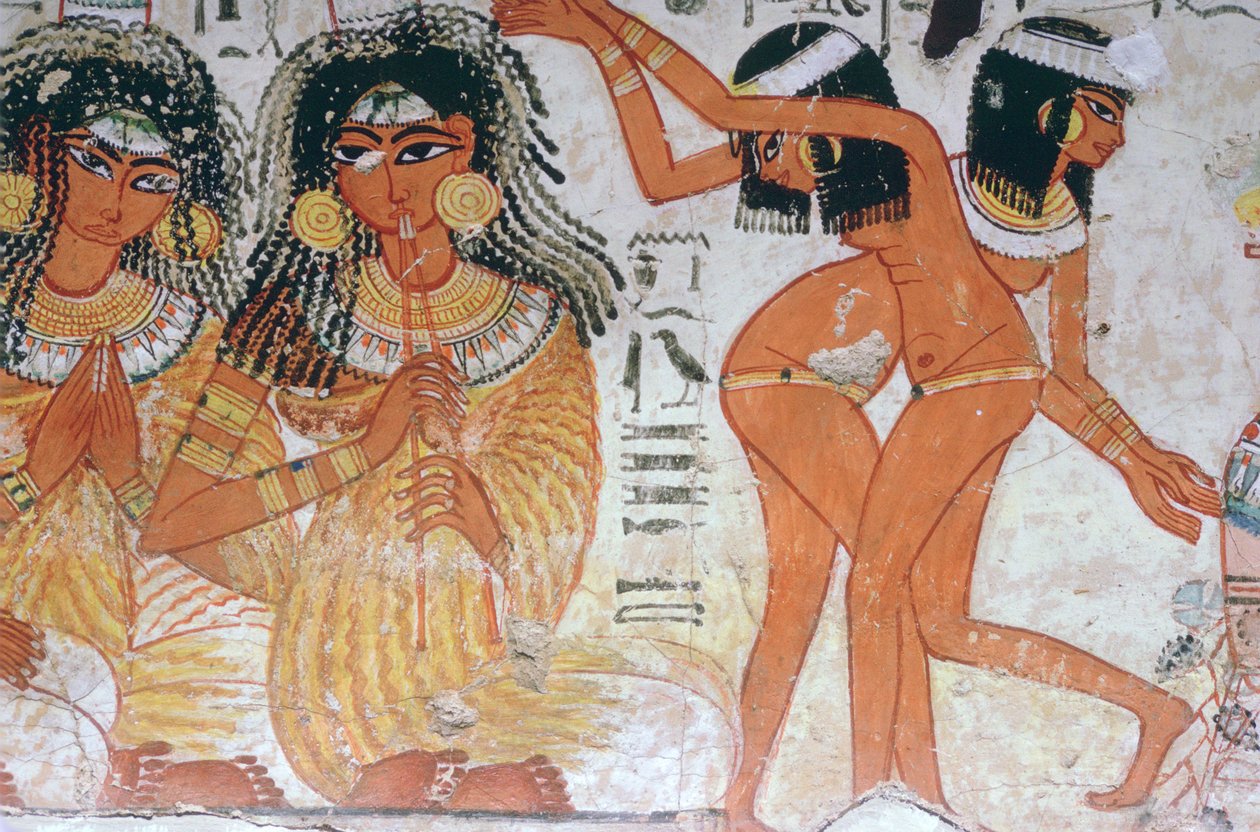 Frammento di pittura murale dalla tomba di Nebamun, Tebe, Egitto, XVIII dinastia, c. 1350 a.C. da Unbekannt