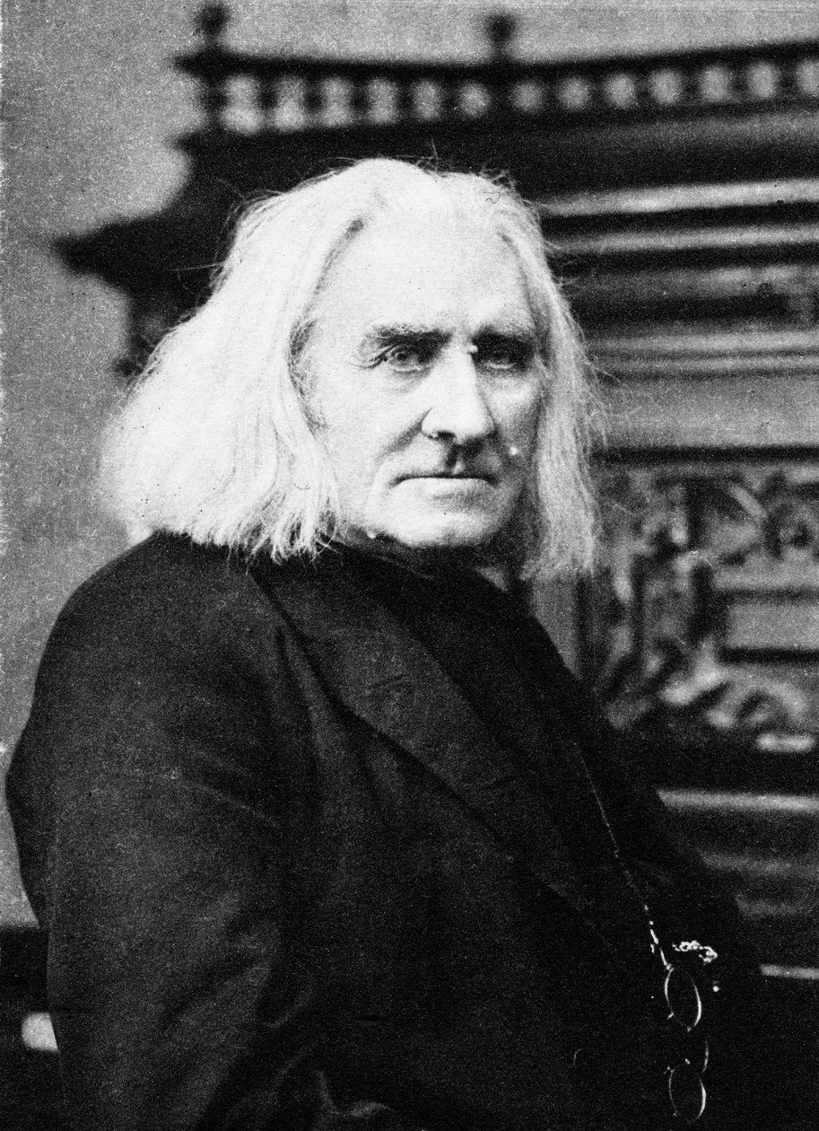 Franz Liszt, pianista e compositore ungherese, fine 19° secolo da Unbekannt